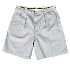 Polo Ralph Lauren Short Men 36 Blue Relaxed Fit Flat Front Chino Vacation Preppy